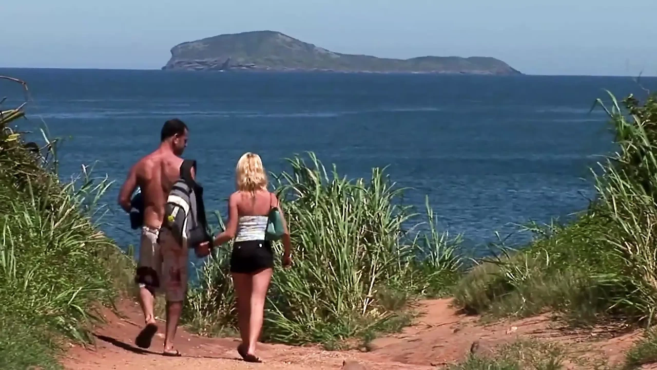 Summer at Three Scene-4 busty Blonde Chloe Delaure Enjoys DP Threesome on the Beach