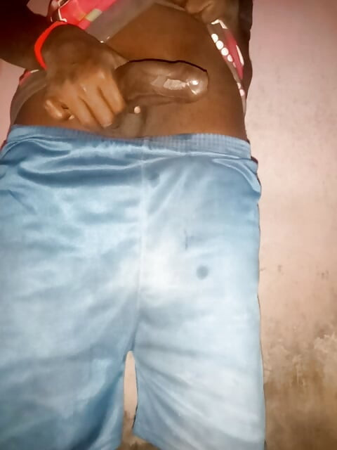 Tamil Tall Handsome guy Shaking his big black Asian cock