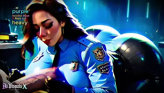 Vollbusige polizei, MILf: SPH beim fantasieren über monsterschwänze (Innere Monolog-Fantasie)