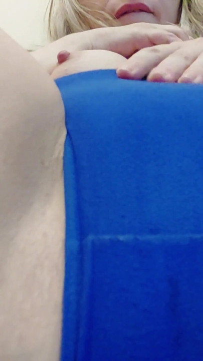 She Cummed in Blue Panties