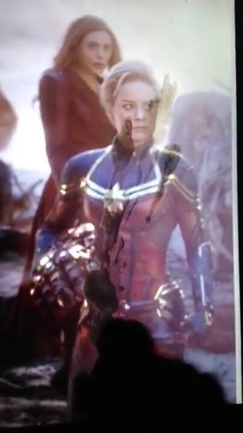 Iconic moment from "Brie Larson 'Captain Marvel' Cum Tribute (2)"