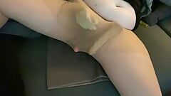 BHDL - SLUTTY SINKHOLE TRAINING - PART 2 - 5X25CM AND 5,5X50CM DILDO DOUBLE-PENETRATION ASSFUCK IN PANTYHOSE -