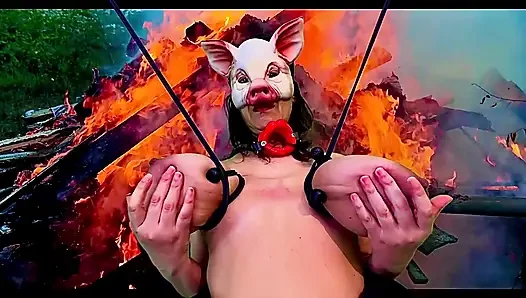 Schweine-schlampe grill