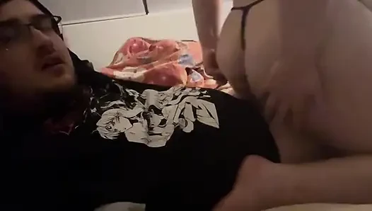 Amateur selbstgedrehter assjob, edging