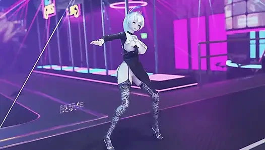 [mmd] parlak kukla siyah-beyaz erotik eğlence rahibe eti pisuar müstehcen desen tanga beyaz kaplan vajinası