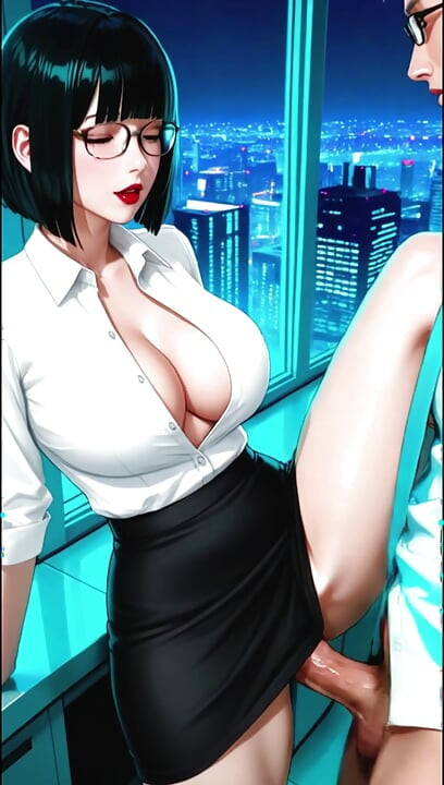 Innocent Secretary Begs Her Boss To Be The First To Fuck Her In The Office - AI-generated content