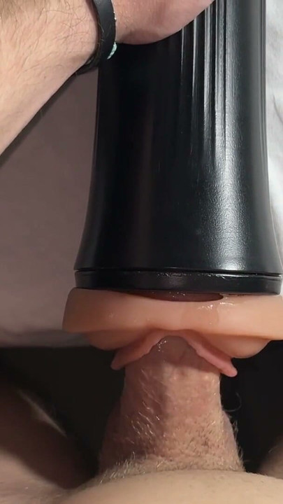 Muscular young guy fuck fleshlight | Clip 2