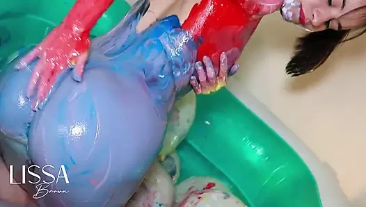 Dirty and Wet Body Paint