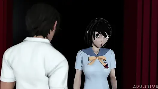 Hentai seks koleji 2. yarıyıl bölüm 1 - hentai tatlı kız ilk gününde dölleniyor