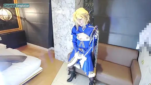 Cosplayer güzellik unutulmaz kimyayı birlikte geride bırakarak yoğun bir özel buluşmayı paylaşıyor