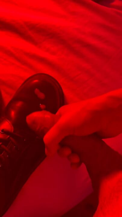 Cumshot on my boots