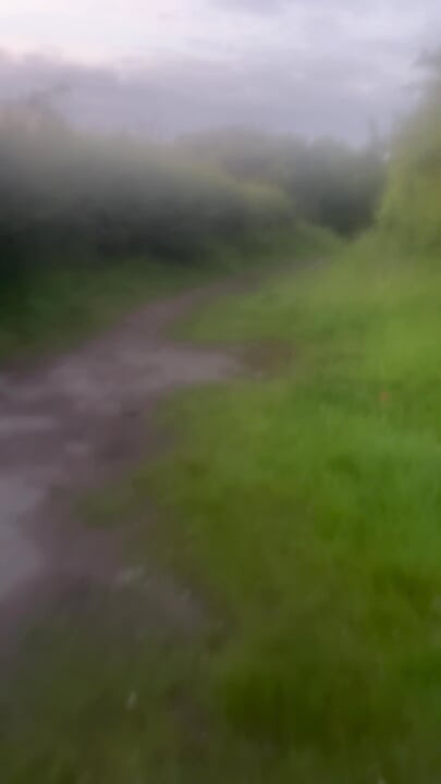 Risky nude walk from one parking space to the other half hour away stopped filming when fishmen caught me