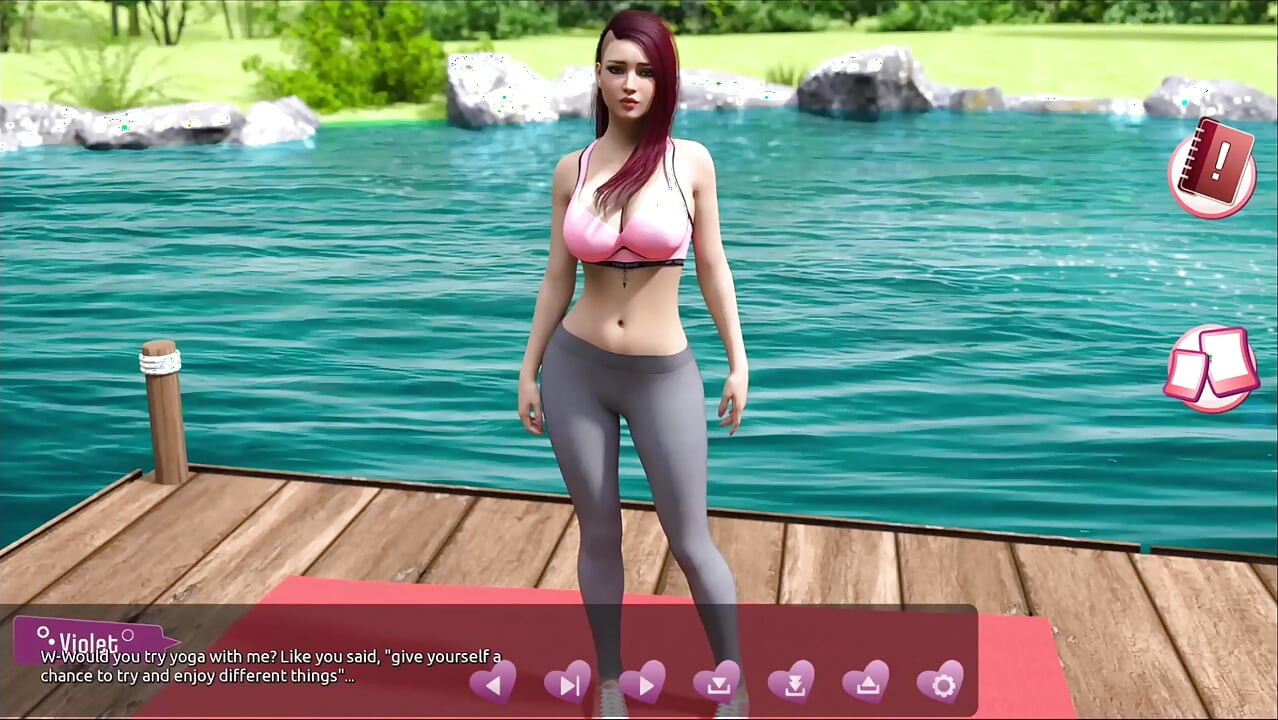 Helping the hotties #3 - Johannes took a sneak peak to see what the girl in the cabin is up to.