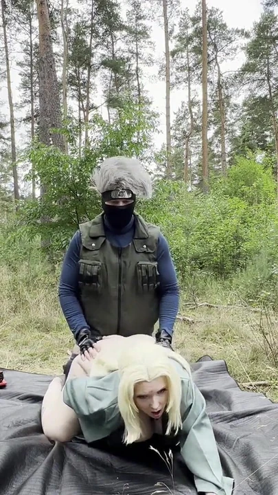Must-see moment from "Forbidden Shinobi Pleasure: Kakashi & Tsunade in Authentic Naruto Cosplay!"