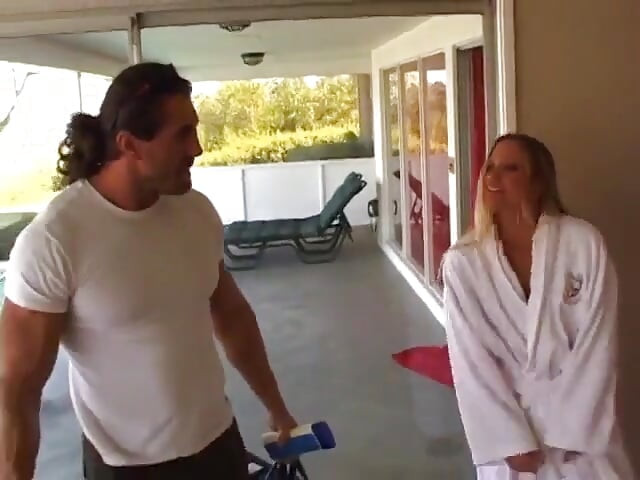 Thick blonde with a delicious fat ass gets fucked from the back
