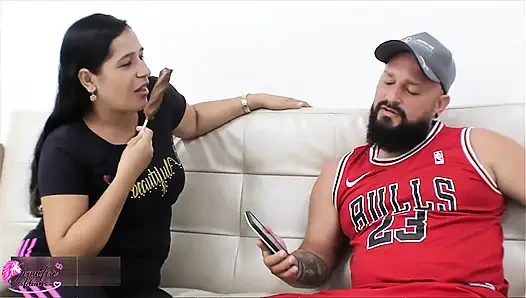 Very sensual and horny milf asks me to fill her ice cream with my cum to eat it with pleasure - Porn in English