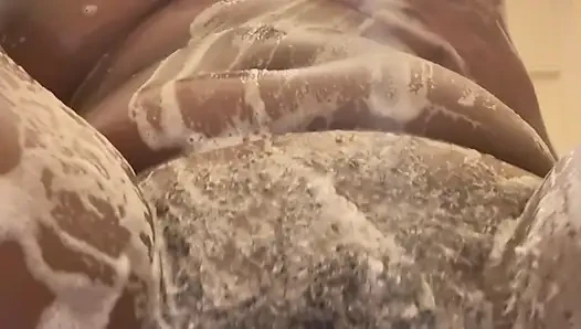 Suppose to be in bathroom cleaning my body but masturbates in shower happened instead..