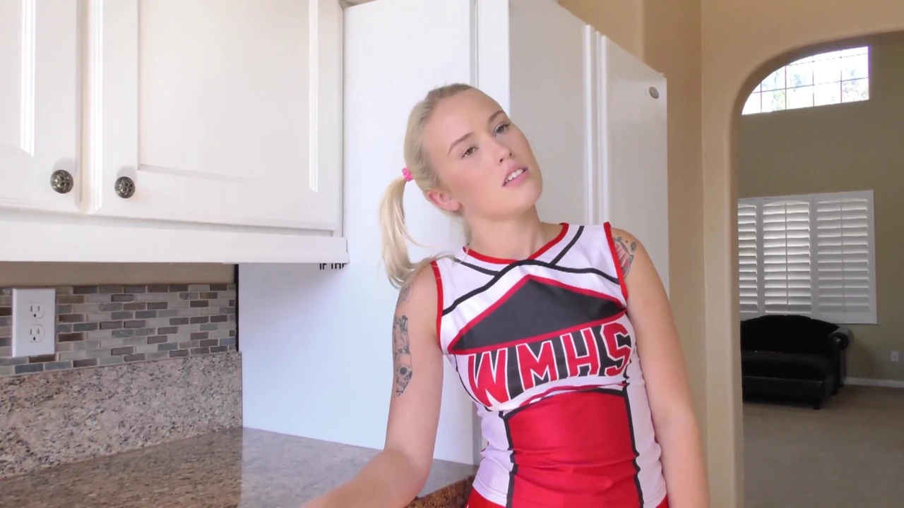 Cute Petite Cheerleader Loves It Ruff