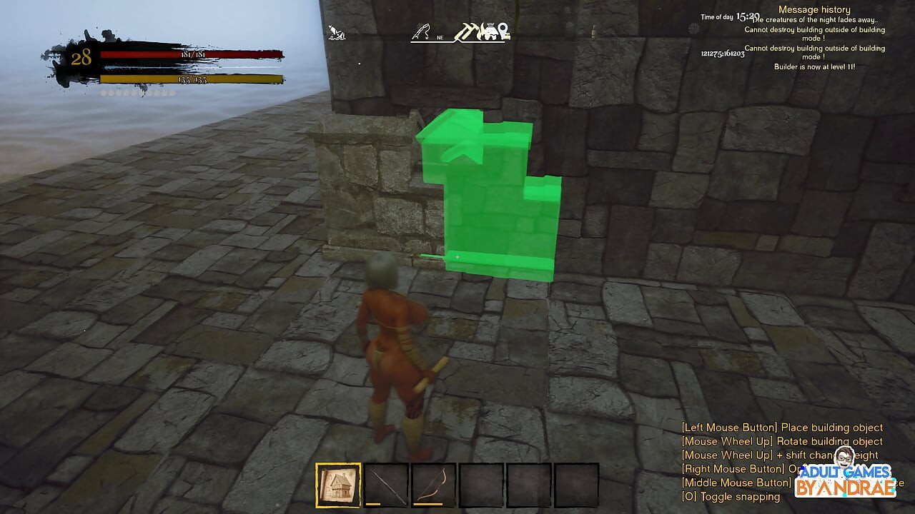 EP7: Building the Stone House Kitchen, Bed & Bath in Wicked Island (Gameplay)