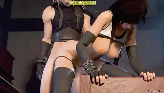 Final fantasy 7 ff7 - tifa + aerith all work 2025 wm remix renk (ses) ariespossession animasyon 3d hentai tarafından