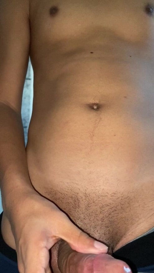 Latino dropping a lot of hot and delicious milk – who wants to taste it?