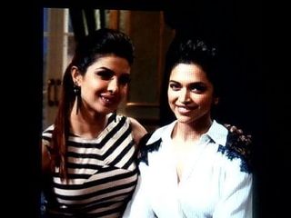 Deepika padukone and Priyanka chopra two bitch cum shower
