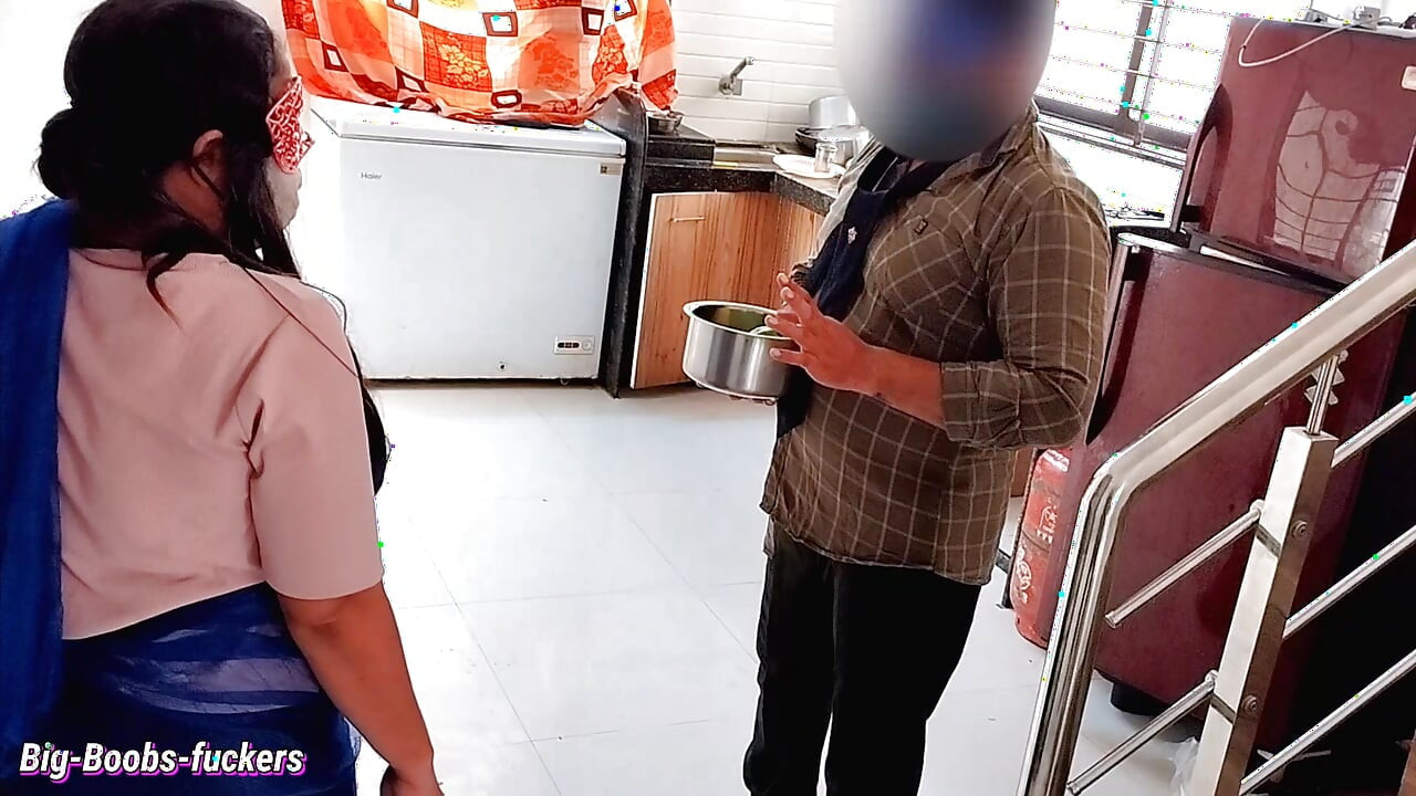 Seeing the big ass of the new maid the owner got excited and fucked the maid.