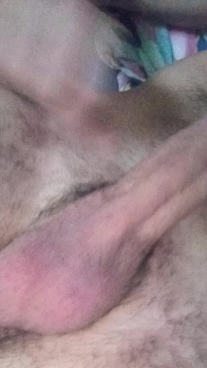 playing with my hard cock