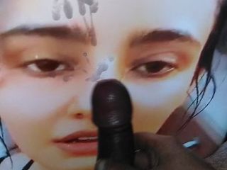 Neha Sharma Sperma-Hommage, warmes riesiges Sperma, mit Sperma verputztes Gesicht