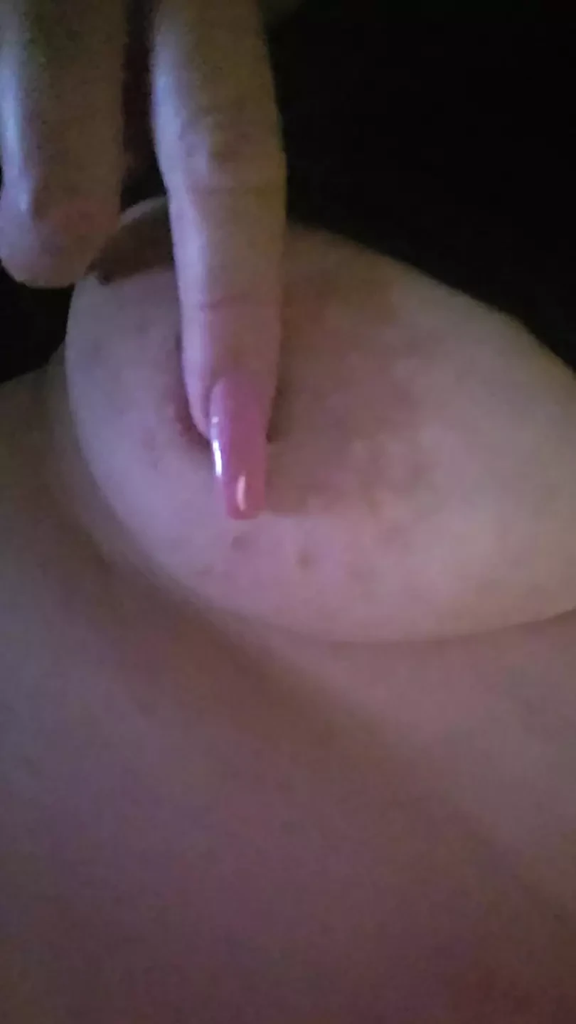 Playing with my breasts