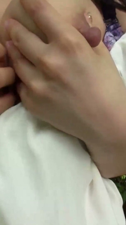 Hairy Japanese with big Nipples got creampied | Clip 1