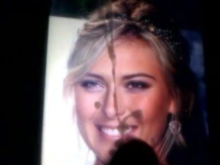 Красотка на лице Мария Шарапова с камшотом