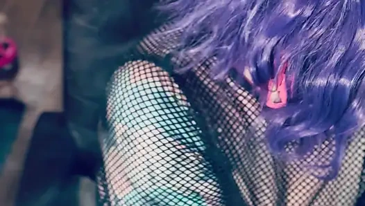 A Pretty In Pink Princess, Tina Snua, Chain Smokes 2 Cigarettes With Match Light Ups - Smoking Smoker