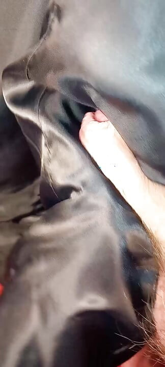 Fucking the heavenly lining of an expensive long lady wintercoat