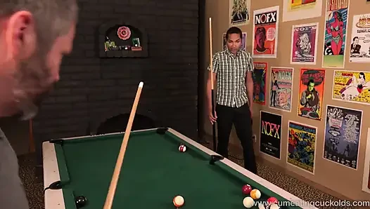 Hollie Mack's Cuckold Make a Pool Bet He Can Not Win