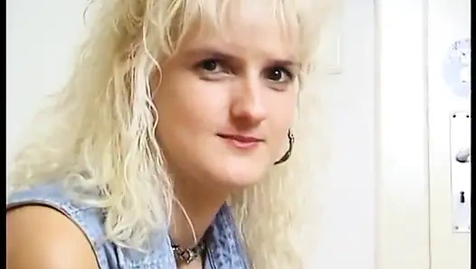 Blonde german MILF in solo act