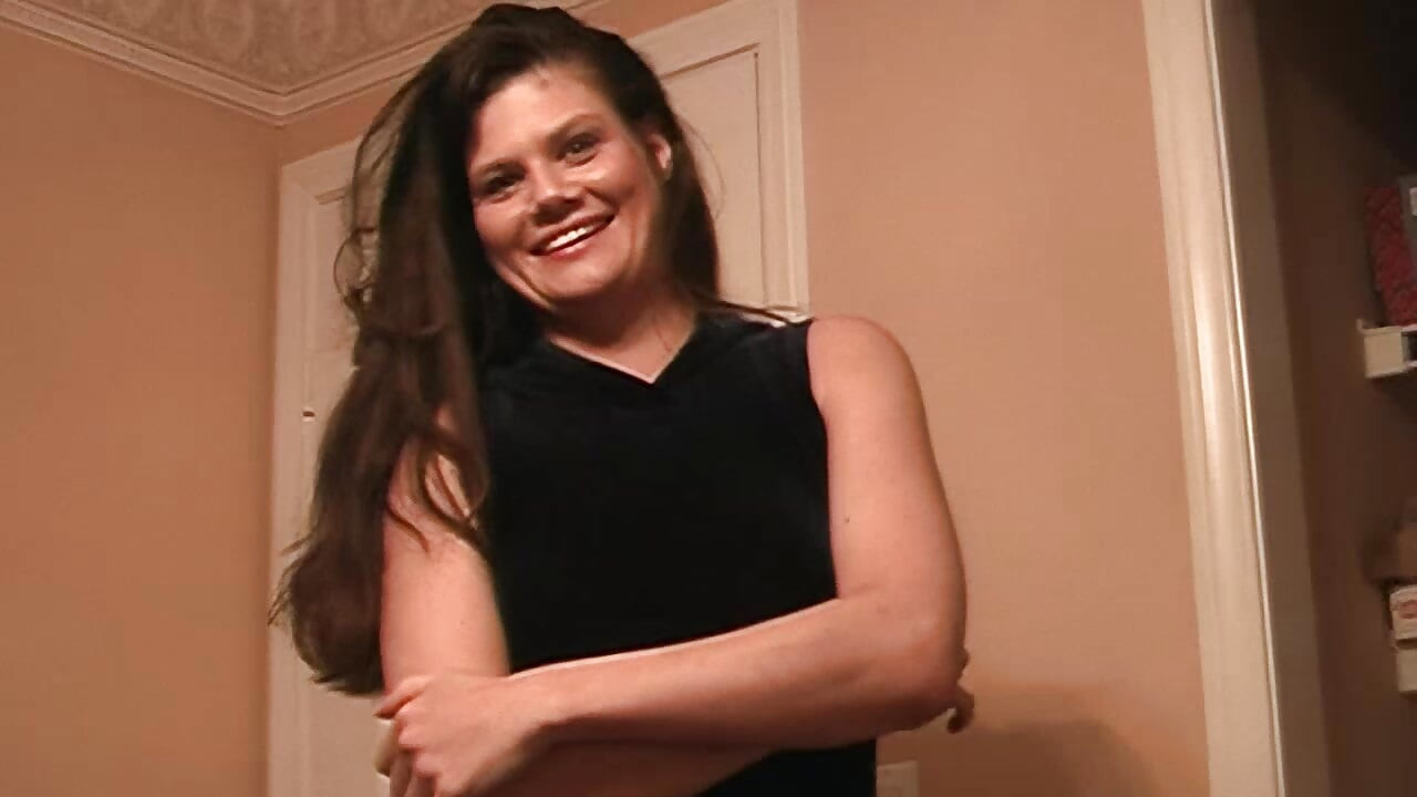 A lány arcon élvez