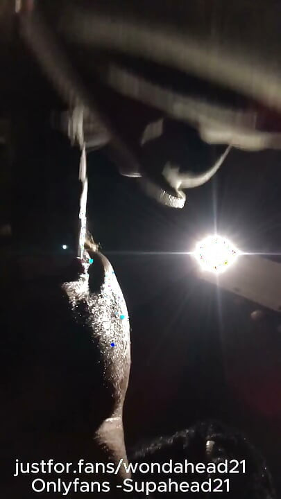 BBC Worship at Night: Risky Public Blowjob & Throat Fuck