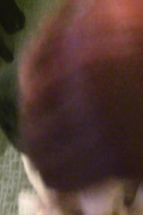 Redhead giving sloppy blowjob