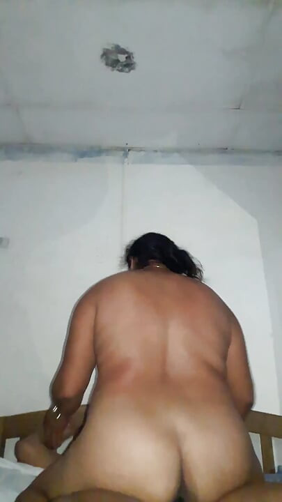 My bull's balls in  my ass, I eat all of his cock with my wet pussy. While my husband is working my bull is enjoying.
