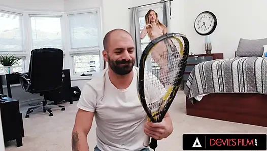 DEVILS FILM - Hot Babysitter Haley Reed Gets Her Pussy Pounded By Her Employer