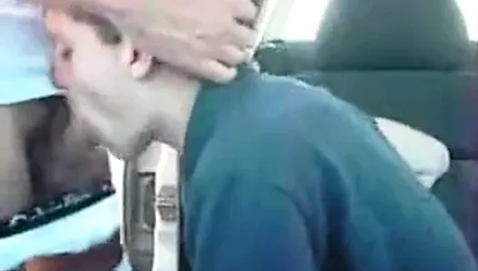 Sucking and swallowing from a car