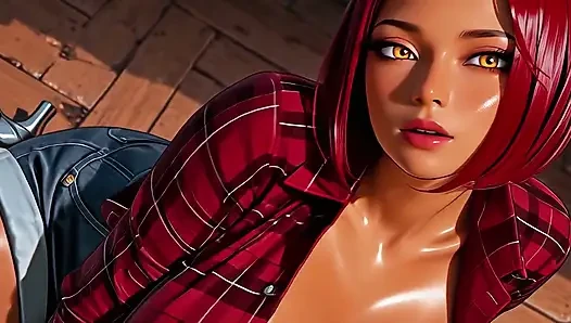 Seductive Tanned Redhead POV Rendezvous