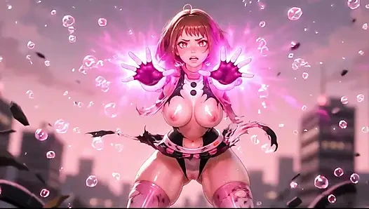 Kompilasi pakaian dalam merah muda ochako uraraka seksi
