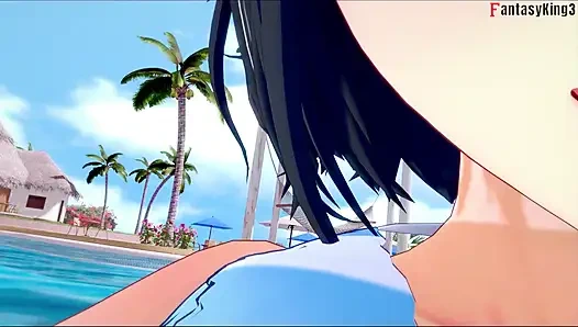 Ryuko Matoi sex am pool - Killlakill