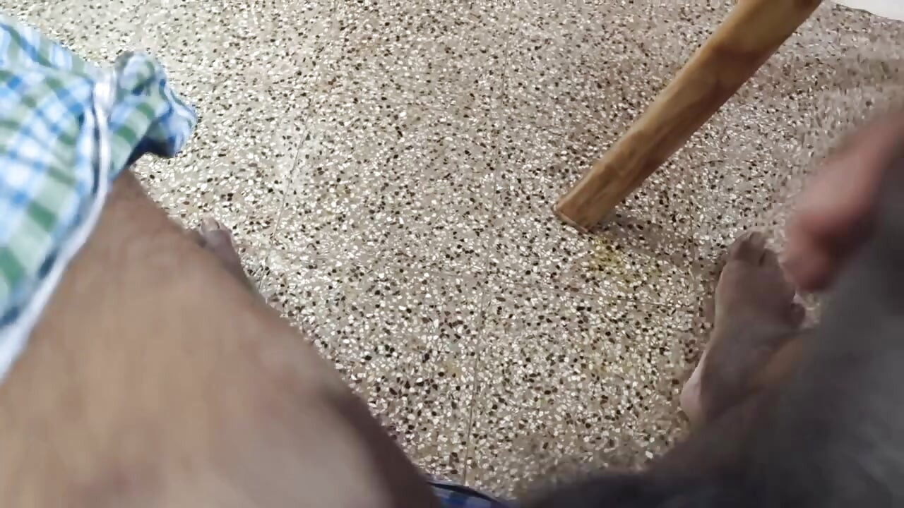 Hairy Cock Cum Licking Show