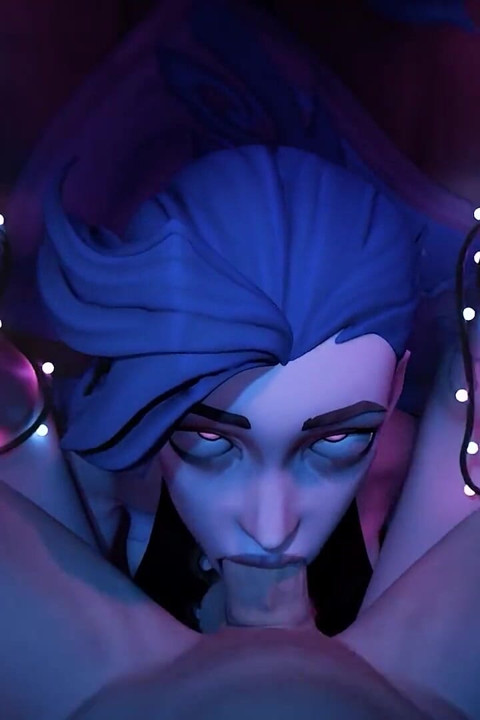Creamy Facefuck with Blue Haired Girl!