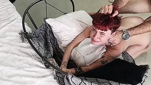 Non-binary Woman Getting Extremely Fucked in the Ass by a Big Cock