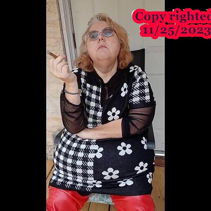 Mistress V Smoking a Mini Cigar and Talks About