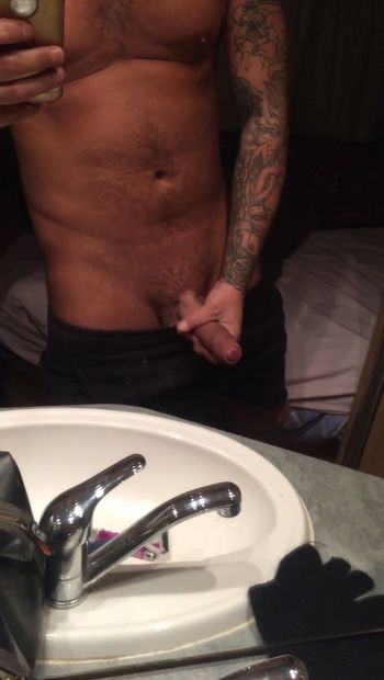 Dannyroyal grabbing his cock thinking about you taking control of it for me